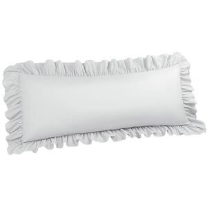 Microfiber Ruffle Body Pillowcases 1 Pc Envelope 20"x54" Light Gray